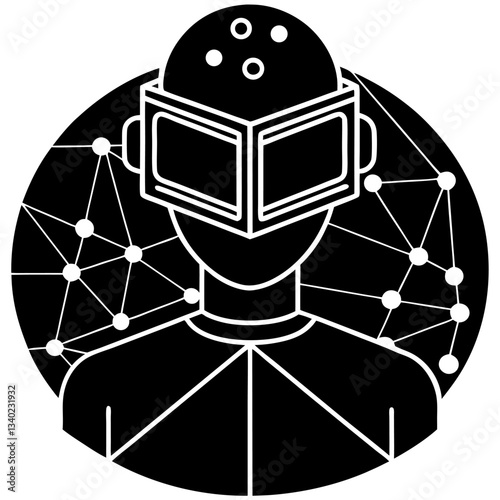 Modern Artificial Intelligence Symbols for Digital and Tech Projects
