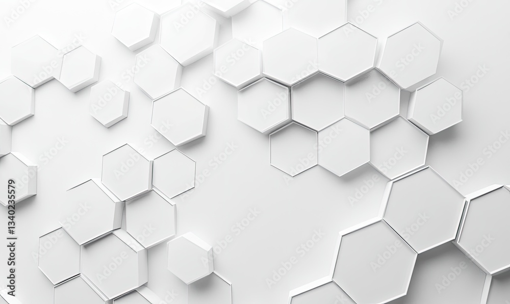 Fototapeta premium Abstract hexagonal pattern