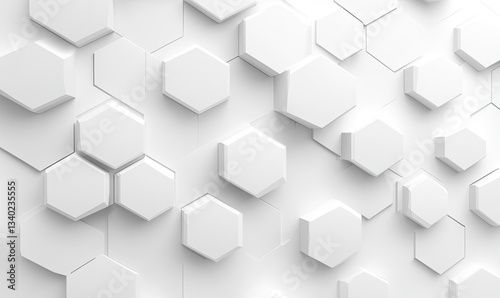 Abstract geometric pattern of hexagonal shapes (1)