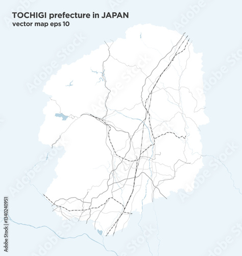 日本の栃木県のシンプルなロードマップ