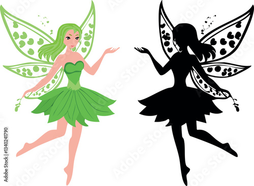 vector illustration of a dancing ballerina