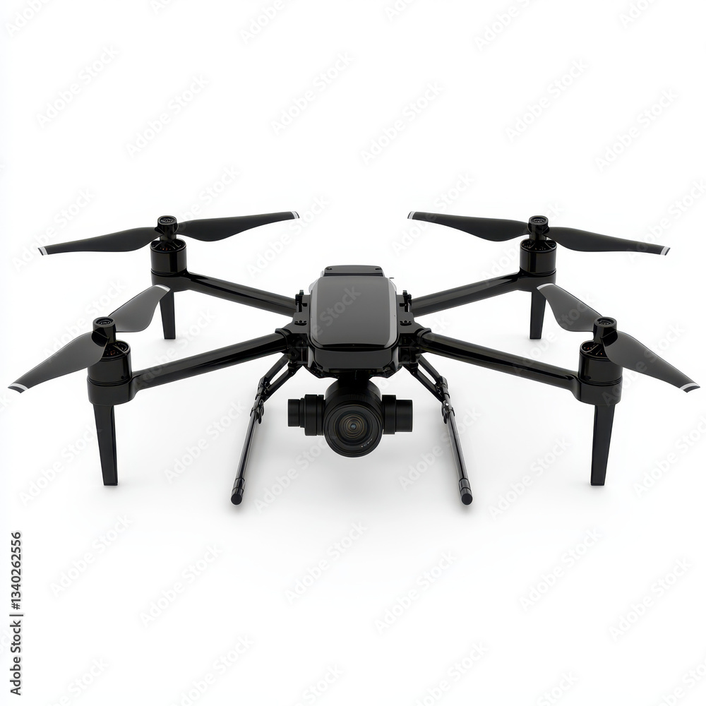 sleek black drone with foldable arms and high quality camera sleek black drone with foldable arms and high quality camera