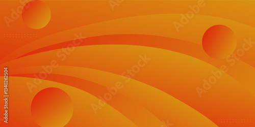 Premium orange abstract background with gradient color background and dynamic shadow on the background. Vector background. Eps10