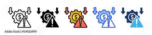 Error Icon Set With Multiple Style Collection