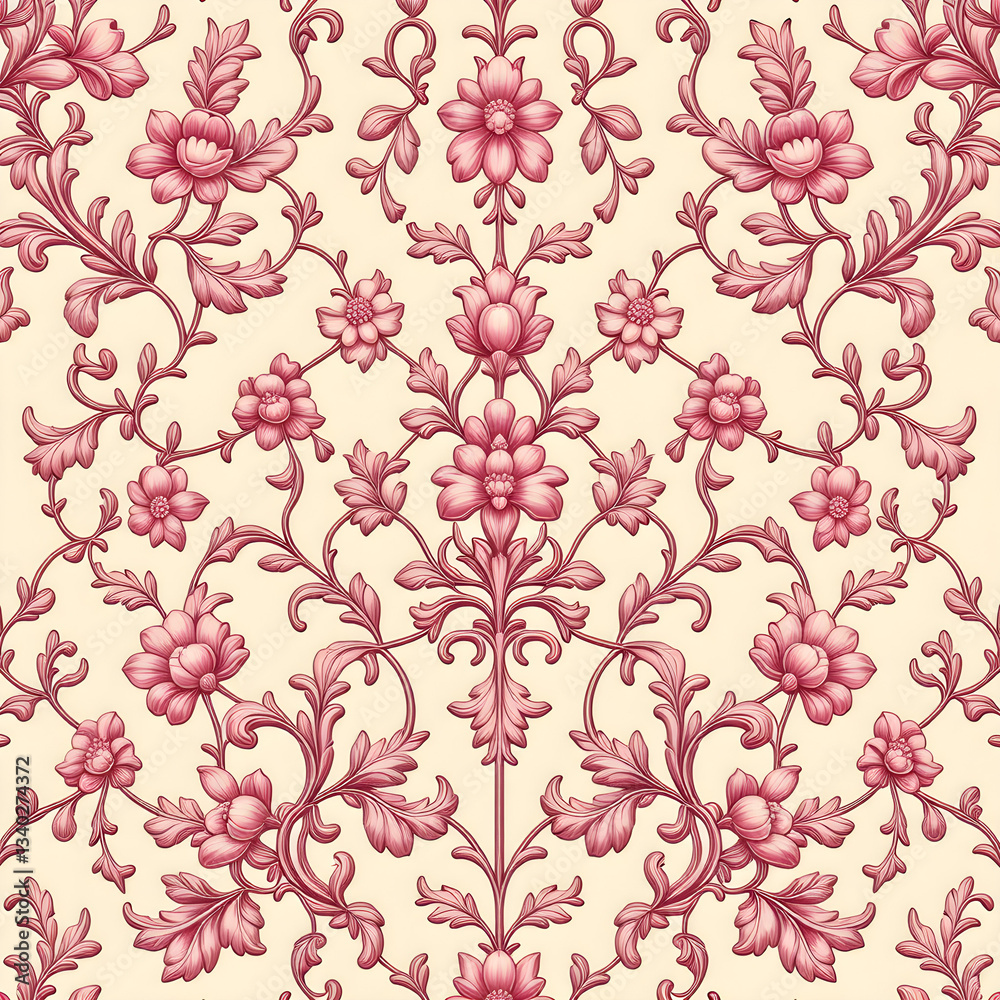 Fototapeta premium seamless pattern with flowers