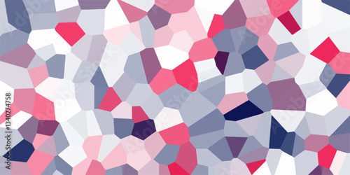 Abstract multi color paper cut shadows background realistic crumpled paper decoration textured with multi tiles mosaic seamless pattern.  Quartz cream white Broken Stained Glass.3d shapes.