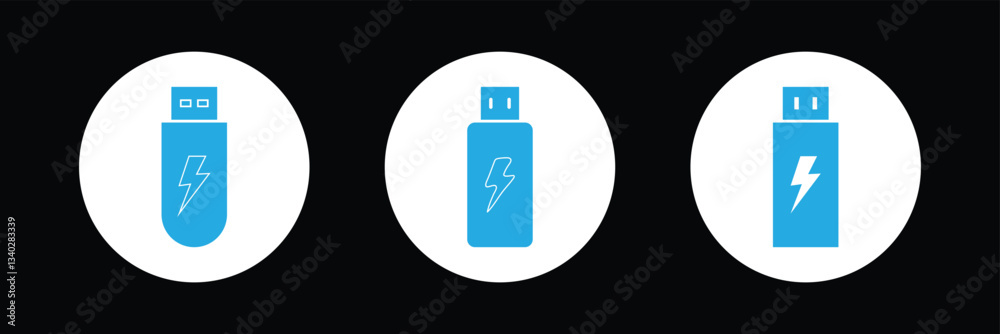 Flash Drive Vector Icon Design Flash Drive Vector Icon Design