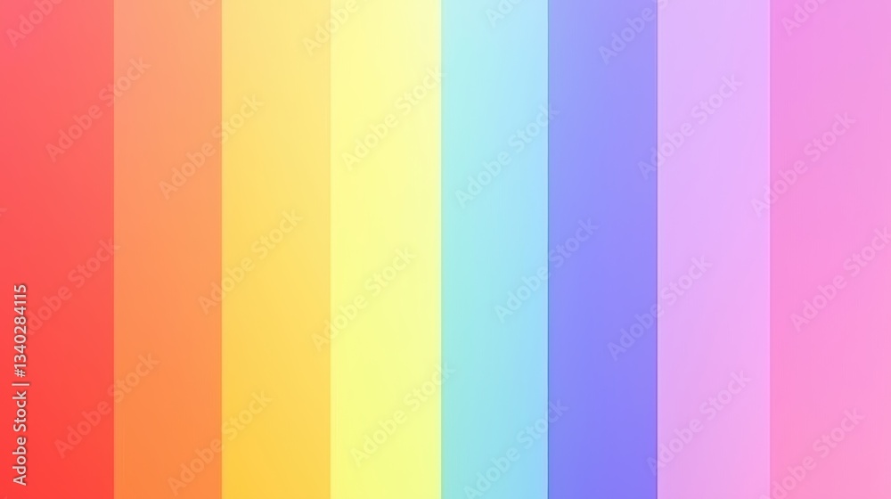 Vibrant rainbow colored background with a smooth abstract gradient effect for creative design and art projects Vibrant rainbow colored background with a smooth abstract gradient effect for creative design and art projects