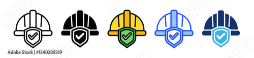 Labour Icon Set With Multiple Style Collection