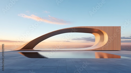 Sealant forming a ribbonlike bridge between floating objects photo