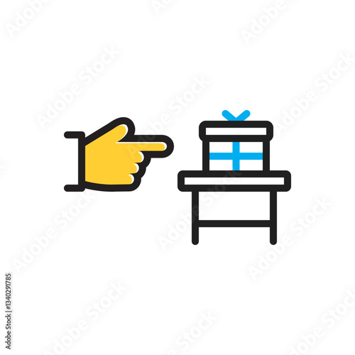 Multi color icon for want