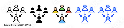 Representative Icon Set With Multiple Style Collection