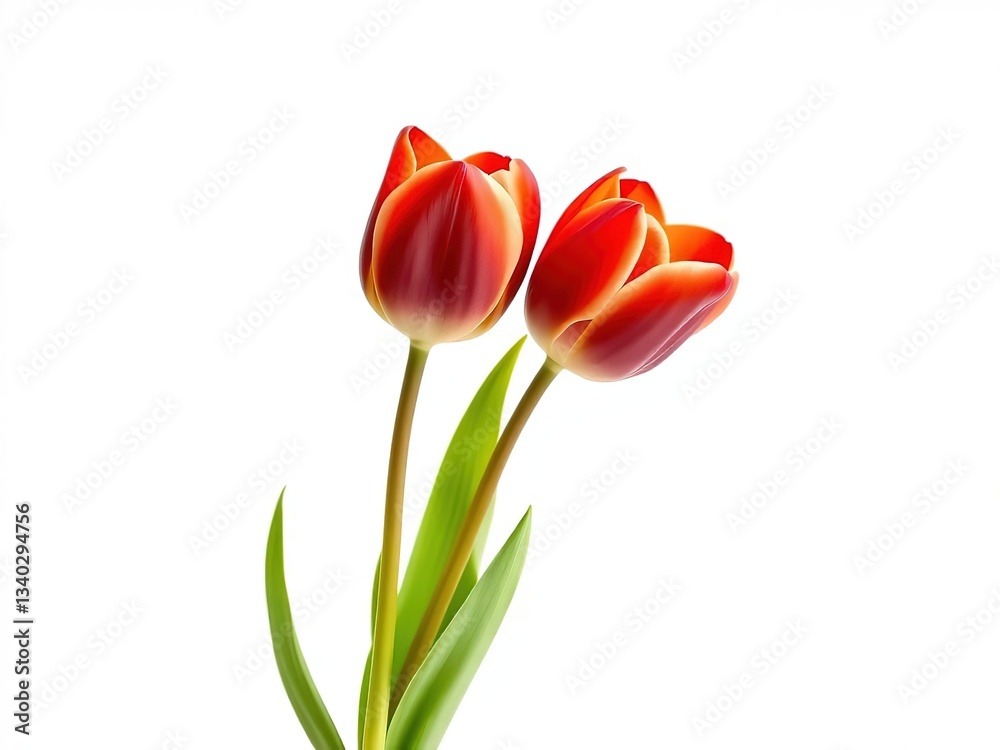 Vibrant Red Tulip Bouquet - High Resolution AI Photo Vibrant Red Tulip Bouquet - High Resolution AI Photo