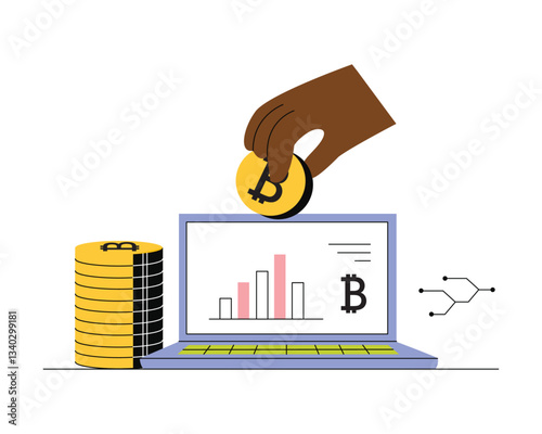 Cryptocurrency Concept Illustration