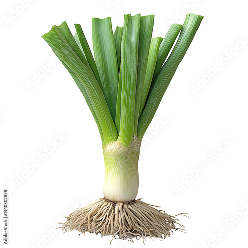 Fresh Organic Leek: A Nutritious Green Vegetable for Healthy Cooking and Salads