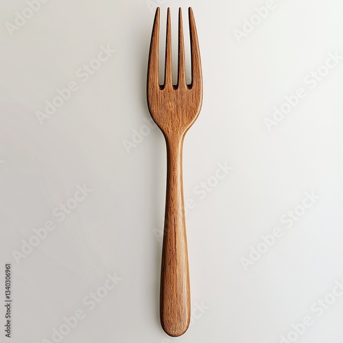 Eco-Friendly Wooden Fork: Handcrafted Kitchen Utensil for Rustic Dining and Gourmet Cooking Essentials