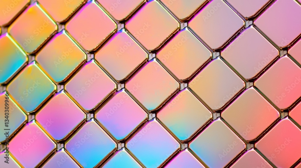 Fototapeta premium A microprocessor manufacturing facility, ultra-clean high-tech lab, cutting-edge semiconductor production, precision robotic assembly, intricate textures