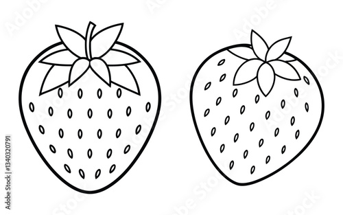 vector illustration of a strawberry