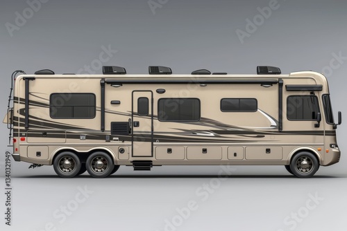 Wallpaper Mural Isolated caravan on a plain white background, highlighting its unique features and design Torontodigital.ca