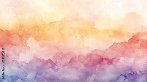 Abstract Watercolor Background With Soft Pastel Colors And Dreamy TextureFor Illustration Design Inspiration And Backgrounds For Presentations Or Publications Of Various Types With A Soft Style And