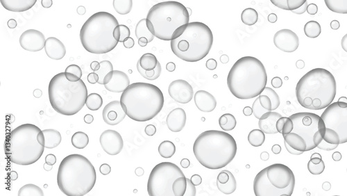 Abstract Background of Gray Bubbles