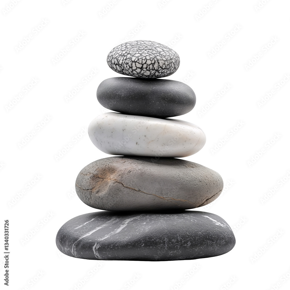 Zen Stacked Pebbles in Nature: A Tranquil Stone Balance for Meditation and Wellness Zen Stacked Pebbles in Nature: A Tranquil Stone Balance for Meditation and Wellness
