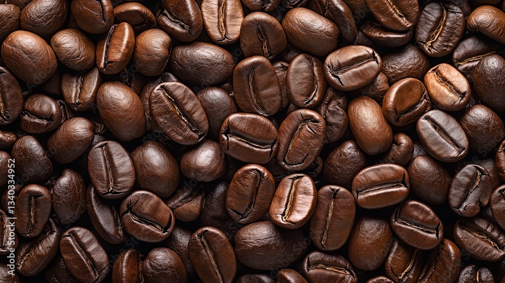 Obraz premium Generative AI, Roasted Coffee Beans