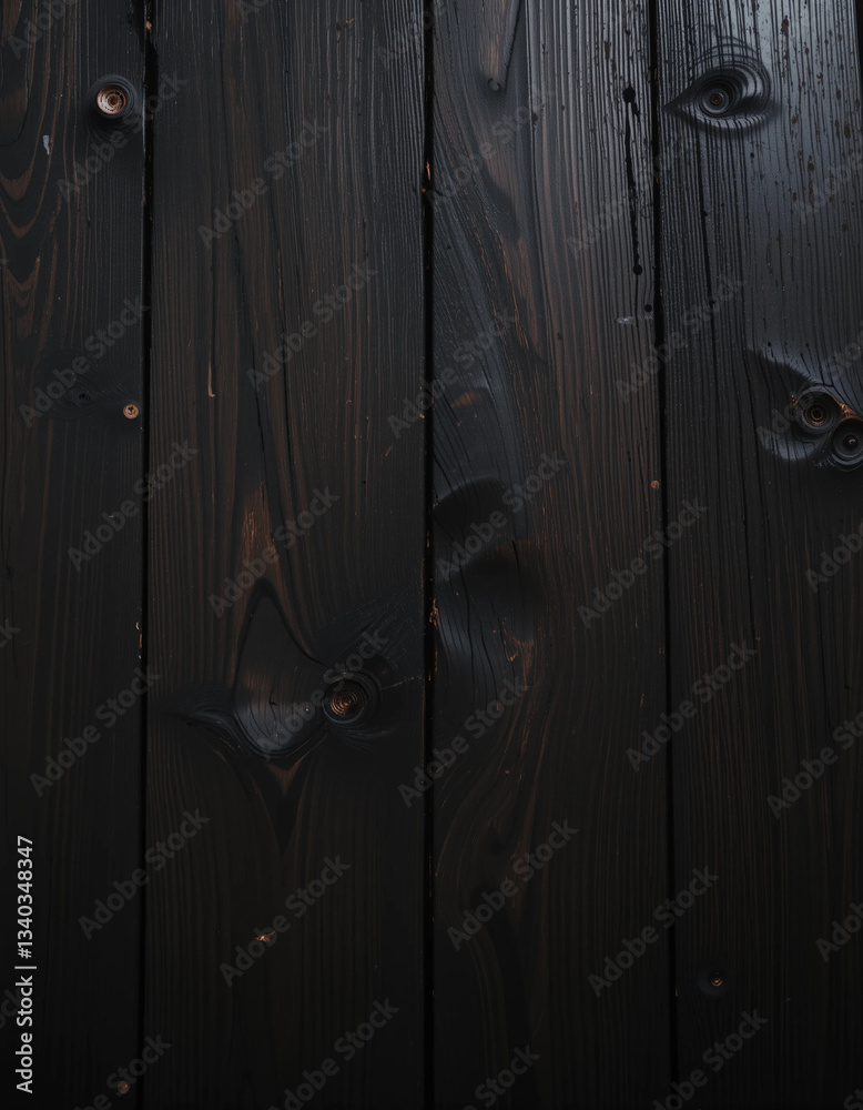 Fototapeta premium Dark Raw Wood Texture - Moody & Bold