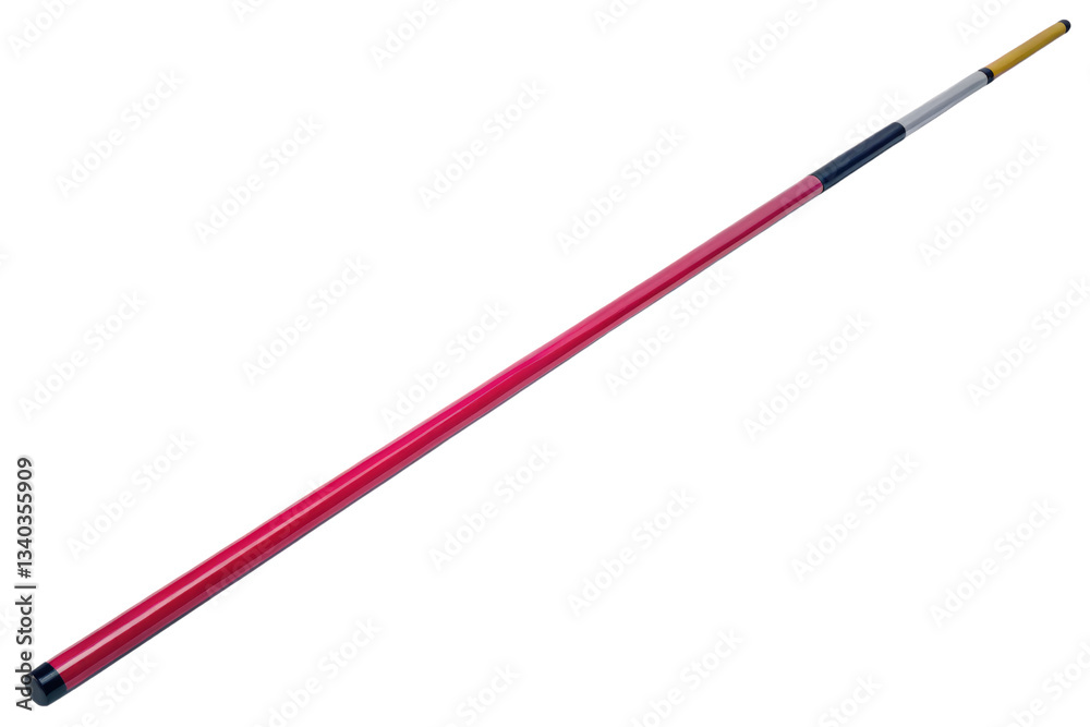 Red vaulting pole for athletics and sports isolated with transparent background Red vaulting pole for athletics and sports isolated with transparent background