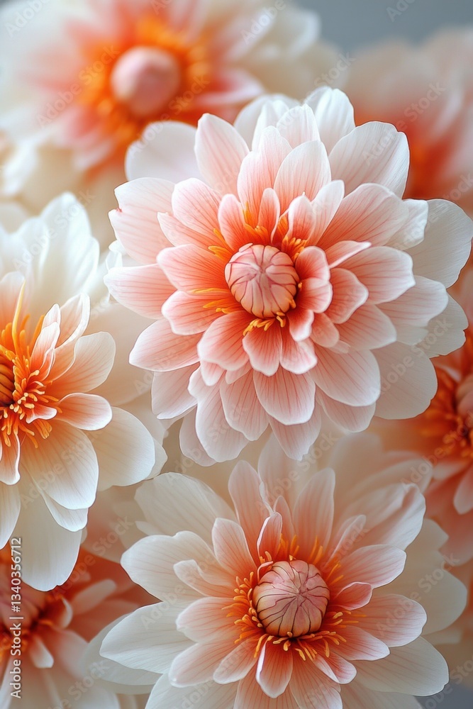 Captivating Dahlia Blossom Display Close Up Delicate Petals Soft Light Floral Beauty Artistic Composition Serene Mood Springtime Elegance Botanical Detail Captivating Dahlia Blossom Display Close Up Delicate Petals Soft Light Floral Beauty Artistic Composition Serene Mood Springtime Elegance Botanical Detail