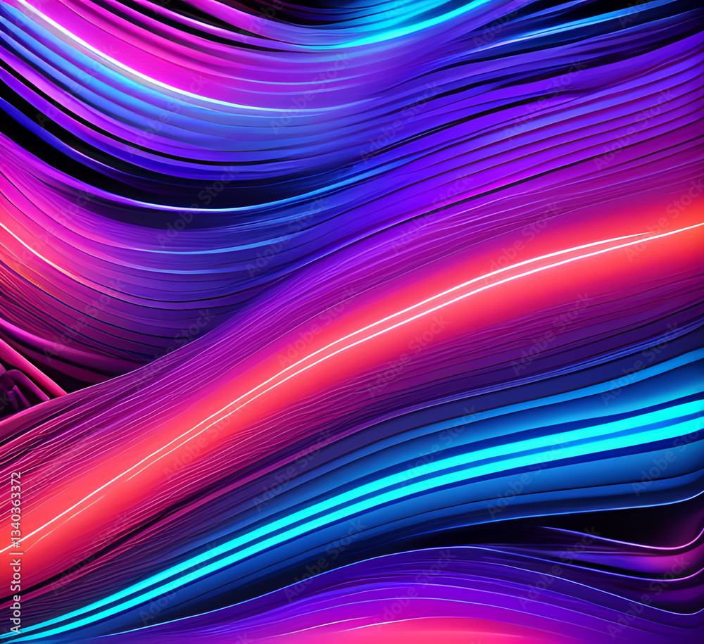 Purple Waves Abstract background with blue and purple waves, suitable for design projects,generative ai Purple Waves Abstract background with blue and purple waves, suitable for design projects,generative ai