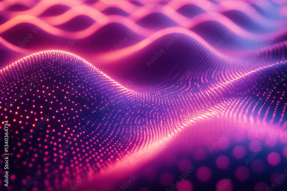 Abstract Glowing Particle Waves in Vibrant Pink and Blue Hues for Futuristic Technology Backgrounds and Modern Digital Art Projects Abstract Glowing Particle Waves in Vibrant Pink and Blue Hues for Futuristic Technology Backgrounds and Modern Digital Art Projects