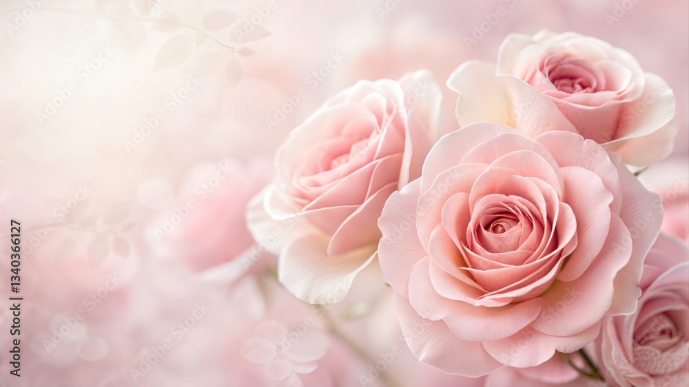 Naklejka premium A Soft and Romantic Floral Image