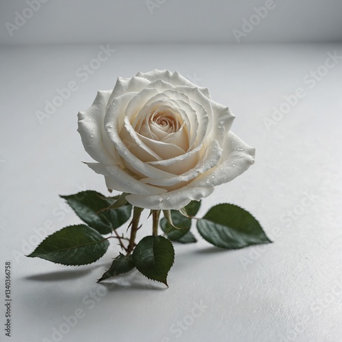 single white rose