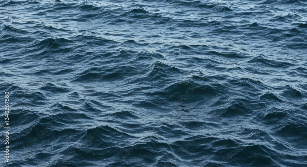 Fototapeta premium Deep Blue Ocean Waves Water Texture Seamless Background Image for Design