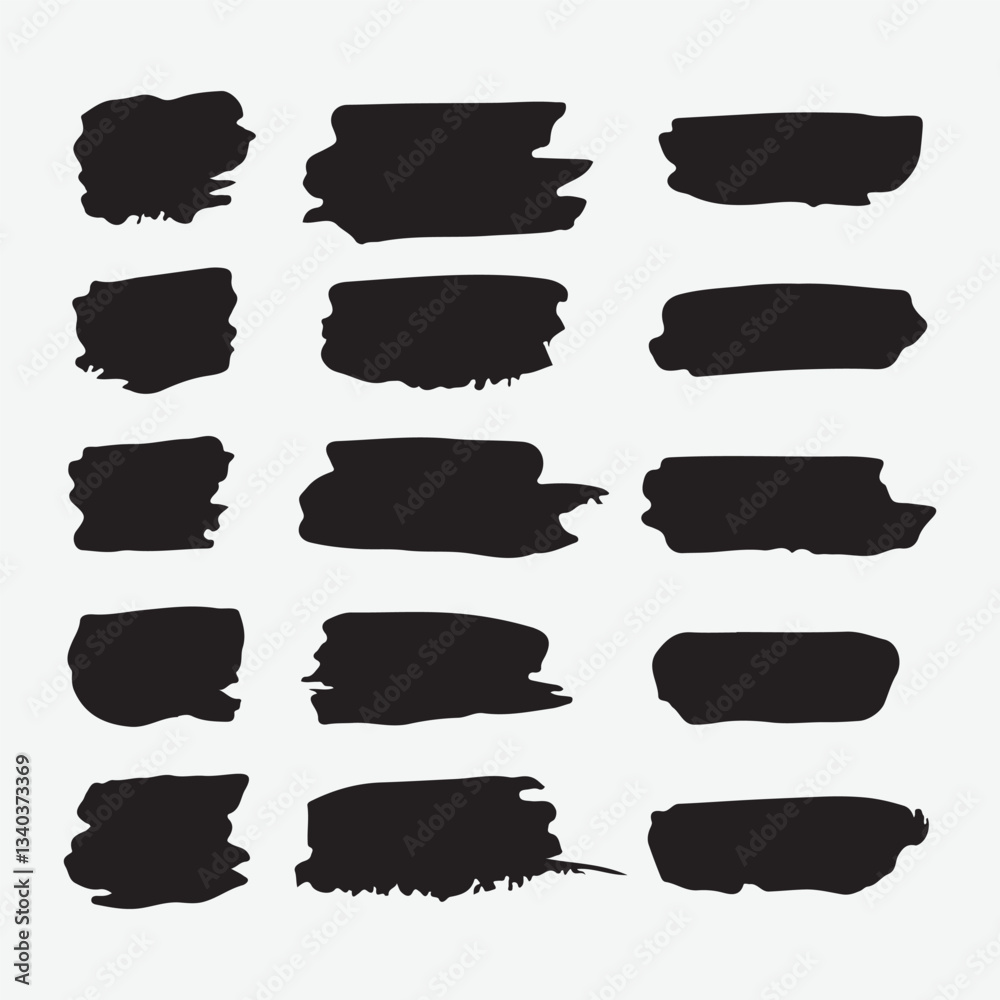 Obraz premium Download high-quality paintbrush clipart, brush strokes, ink splatters, and artistic textures in vector format. Perfect for digital artists, designers, and creatives.