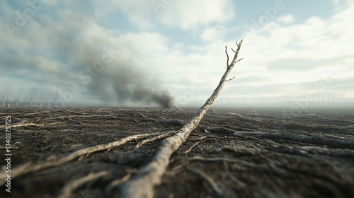 Environmental Scar: A stark...