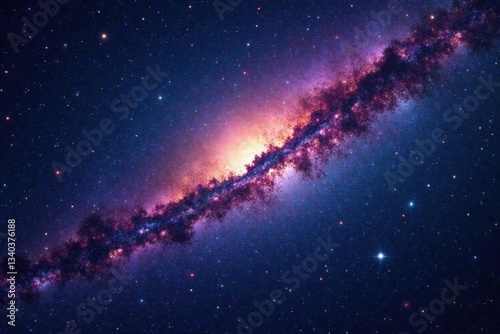 Wallpaper Mural Panoramic view of Milky Way galaxy with stars and cosmic dust in the vast space, space, panoramic, galaxies Torontodigital.ca