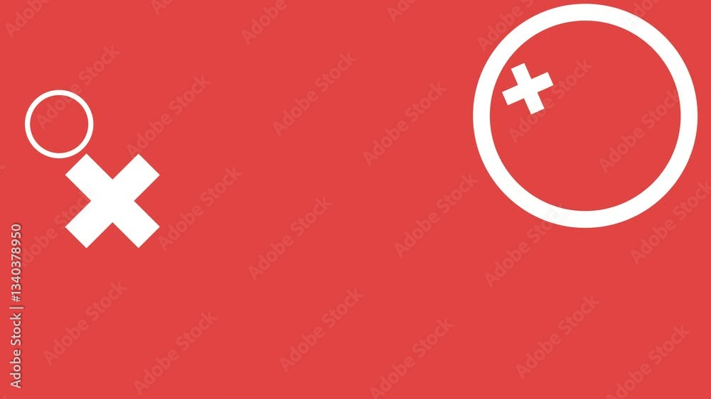 abstract red pink background tic tac toe