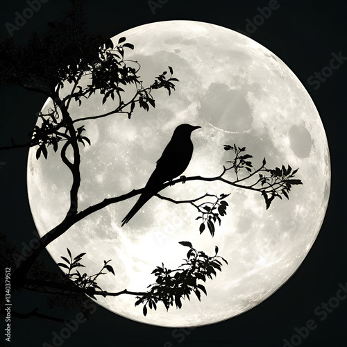 halloween background with bats and moon