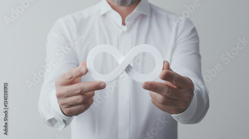 Infinity Symbol: Man in for...
