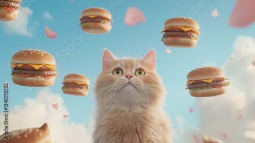 Whimsical Feline Feast: A f...