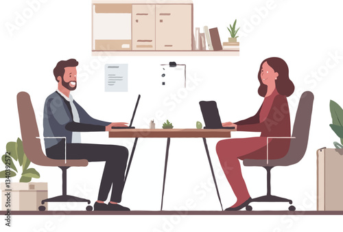 business flat illustration