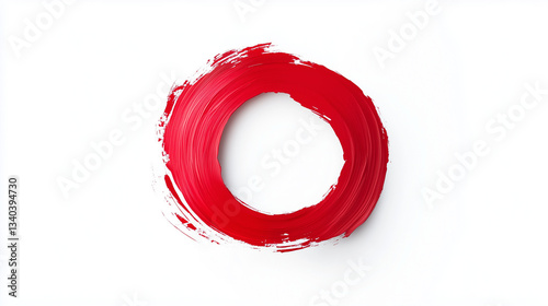 Zen Circle of Red: A vibran...