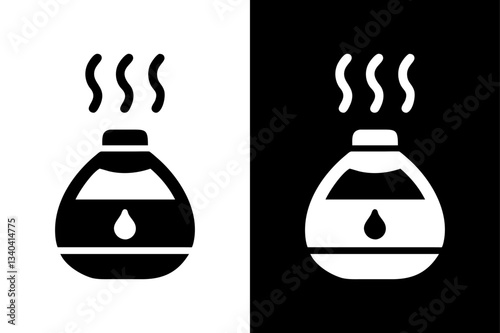 Download Black & White Humidifier Silhouette Icons.