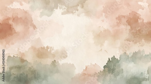 Abstract Watercolor Background With Pastel Colors And Soft Texture