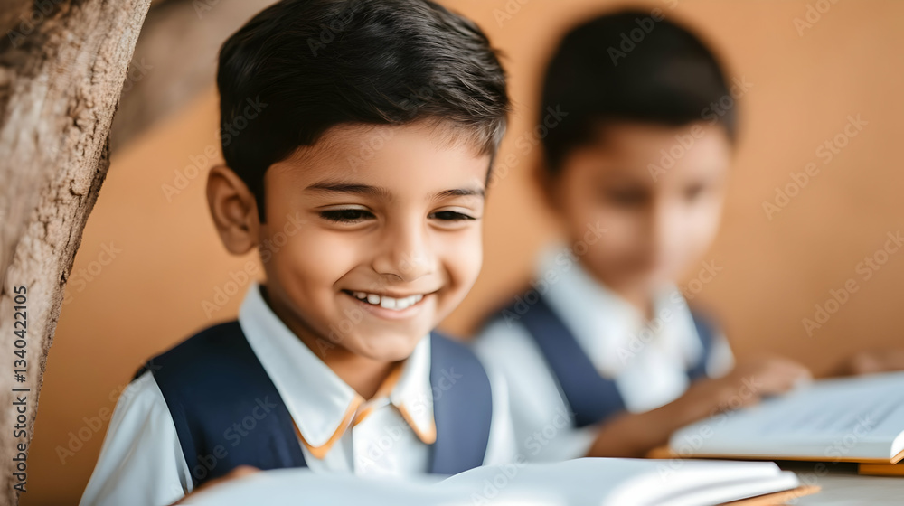 Joyful Young Students Immersed in Learning at School, Embracing Education Joyful Young Students Immersed in Learning at School, Embracing Education