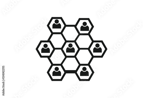 Group of people business Networking Icons