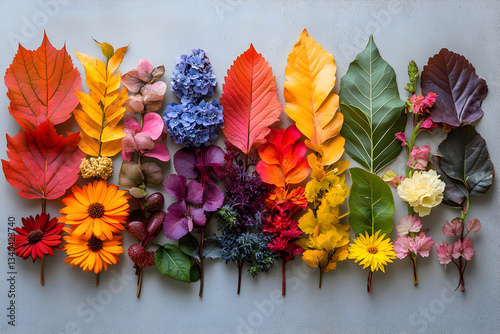 Wallpaper Mural A vibrant arrangement of various natural elements symbolizing diversity Torontodigital.ca