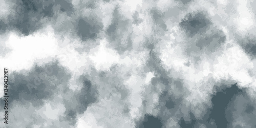 Abstract realistic digital cloud color cloudscape smoke cloud isolated on white background.